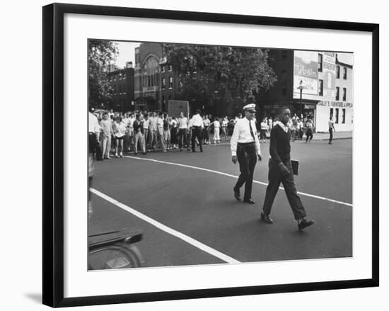 Leon Thompson During Rioting Against African Americans-Ralph Morse-Framed Premium Photographic Print