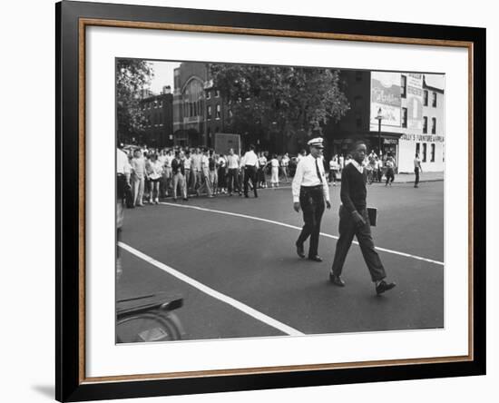 Leon Thompson During Rioting Against African Americans-Ralph Morse-Framed Premium Photographic Print