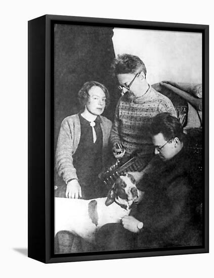 Leon Trotsky and His Family, Alma Ata, USSR, 1928-null-Framed Premier Image Canvas