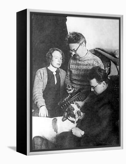 Leon Trotsky and His Family, Alma Ata, USSR, 1928-null-Framed Premier Image Canvas