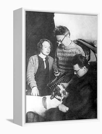 Leon Trotsky and His Family, Alma Ata, USSR, 1928-null-Framed Premier Image Canvas