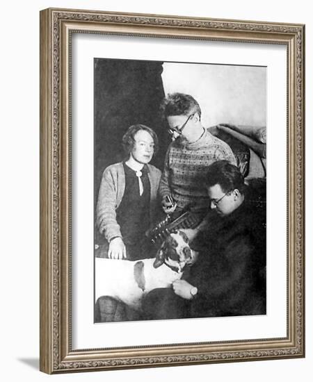 Leon Trotsky and His Family, Alma Ata, USSR, 1928-null-Framed Giclee Print
