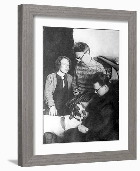 Leon Trotsky and His Family, Alma Ata, USSR, 1928-null-Framed Giclee Print