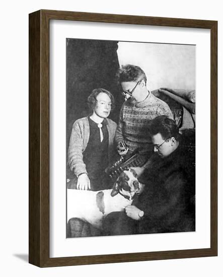 Leon Trotsky and His Family, Alma Ata, USSR, 1928-null-Framed Giclee Print