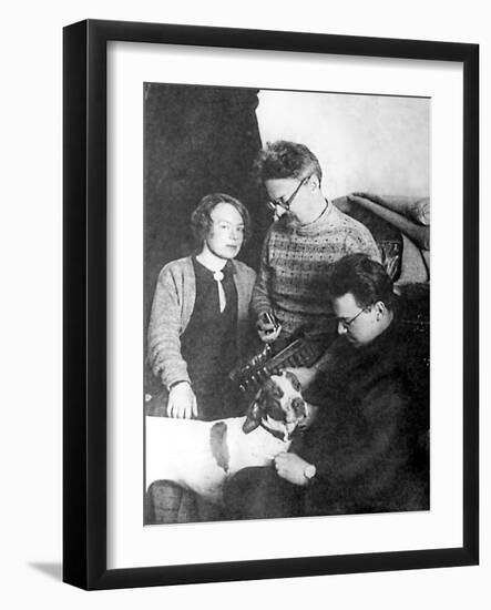 Leon Trotsky and His Family, Alma Ata, USSR, 1928-null-Framed Giclee Print