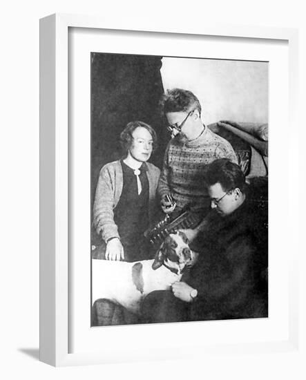 Leon Trotsky and His Family, Alma Ata, USSR, 1928-null-Framed Giclee Print