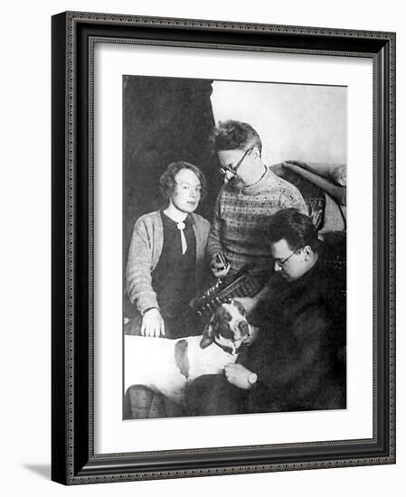 Leon Trotsky and His Family, Alma Ata, USSR, 1928-null-Framed Giclee Print