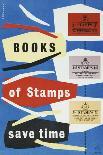Books of Stamps Save Time-Leonard Beamont-Framed Art Print