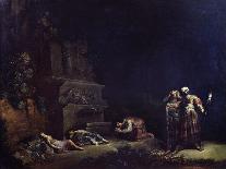 The Discovery of the Bodies of Pyramus and Thisbe, C.1630-35 (Oil on Copper)-Leonard Bramer-Giclee Print