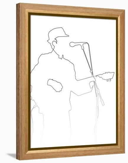 Leonard Cohen-Logan Huxley-Framed Stretched Canvas