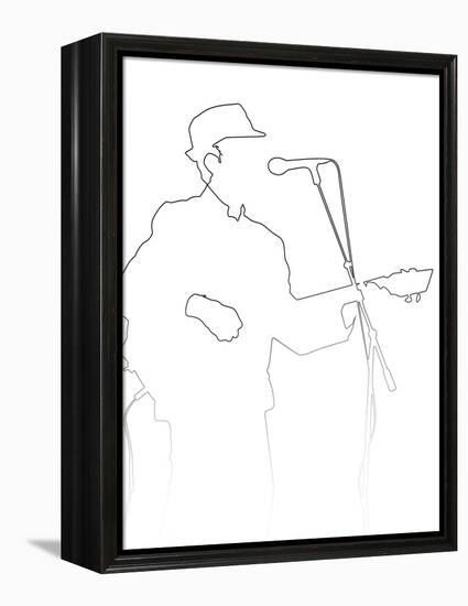 Leonard Cohen-Logan Huxley-Framed Stretched Canvas