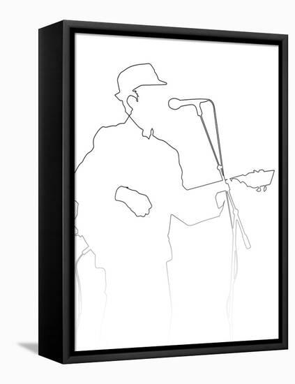 Leonard Cohen-Logan Huxley-Framed Stretched Canvas