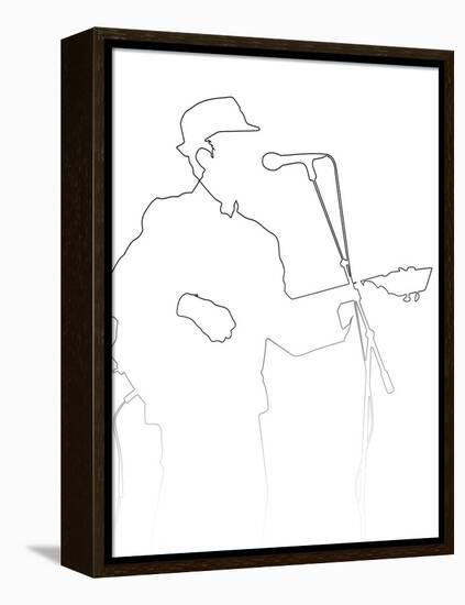 Leonard Cohen-Logan Huxley-Framed Stretched Canvas