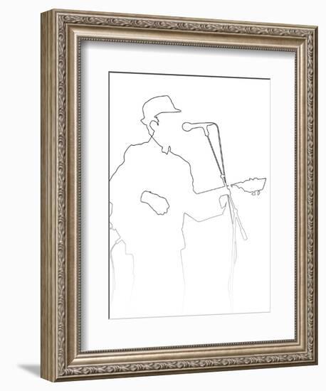 Leonard Cohen-Logan Huxley-Framed Art Print