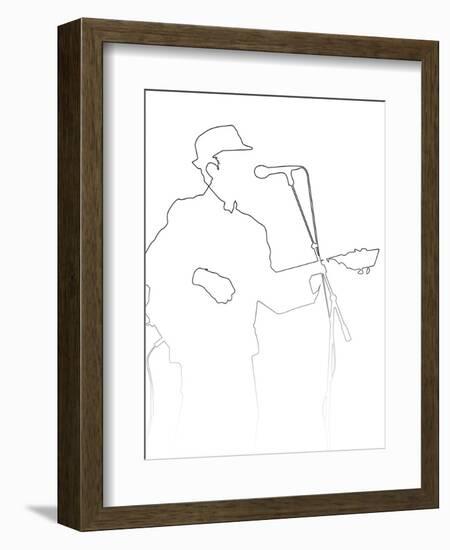 Leonard Cohen-Logan Huxley-Framed Art Print