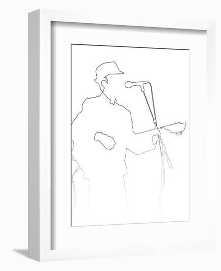 Leonard Cohen-Logan Huxley-Framed Art Print