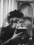 Lucille Ball Drinking Beer Between Scenes of a Skit in Show Called "The Good Years"-Leonard Mccombe-Premium Photographic Print