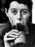 Writer Carson Mccullers Having a Drink-Leonard Mccombe-Premium Photographic Print