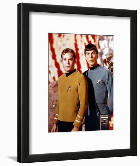 Leonard Nimoy; William Shatner. "Star Trek" [1966].-null-Framed Photographic Print