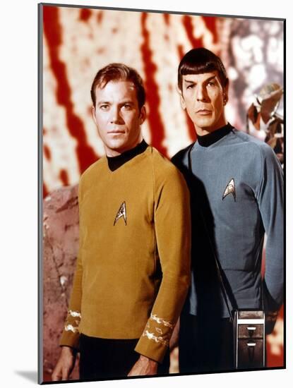 Leonard Nimoy; William Shatner. "Star Trek" [1966].-null-Mounted Photographic Print