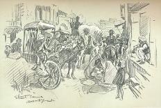 A Street Scene in Delhi, C1903-Leonard Raven-hill-Framed Giclee Print