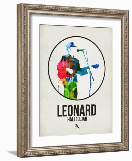 Leonard Watercolor-David Brodsky-Framed Art Print