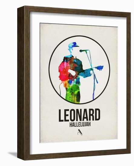 Leonard Watercolor-David Brodsky-Framed Art Print