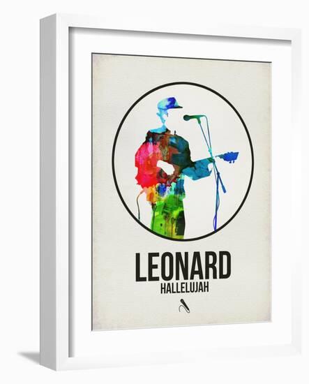 Leonard Watercolor-David Brodsky-Framed Art Print