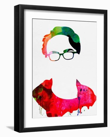 Leonard Watercolor-Lora Feldman-Framed Art Print