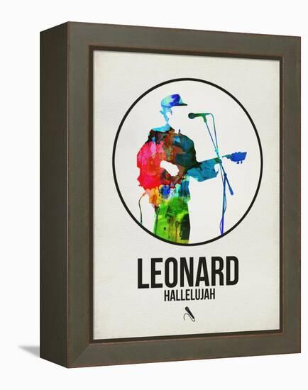 Leonard Watercolor-David Brodsky-Framed Stretched Canvas