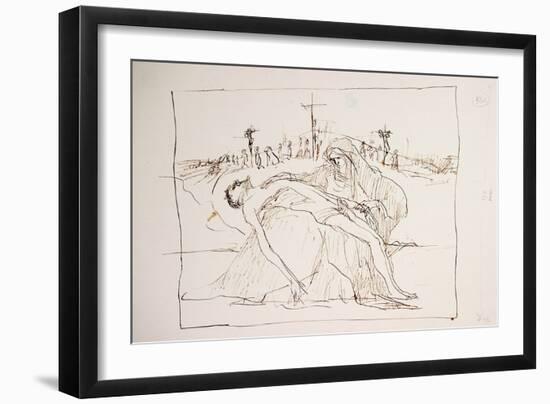 Leonardo 143 (drawing)-Ralph Steadman-Framed Giclee Print