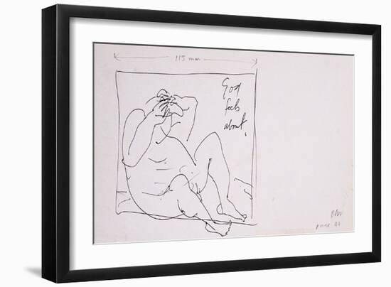 Leonardo 198 (drawing)-Ralph Steadman-Framed Giclee Print