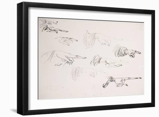 Leonardo 48 (drawing)-Ralph Steadman-Framed Giclee Print