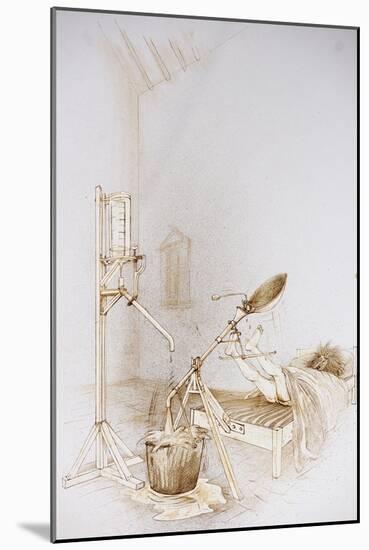 Leonardo 5 (drawing)-Ralph Steadman-Mounted Giclee Print