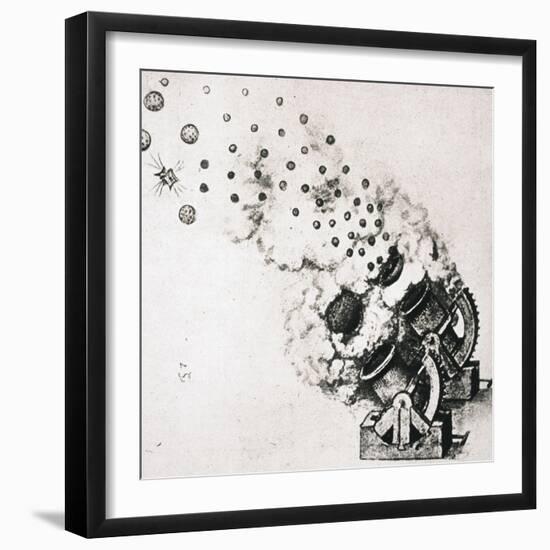 Leonardo: Cannon-Leonardo da Vinci-Framed Giclee Print