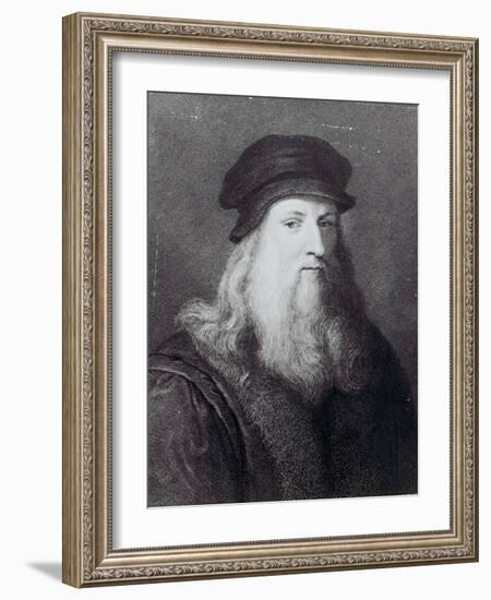 Leonardo Da Vinci, Engraved by Raphael Morghen, 1817-Leonardo da Vinci-Framed Giclee Print