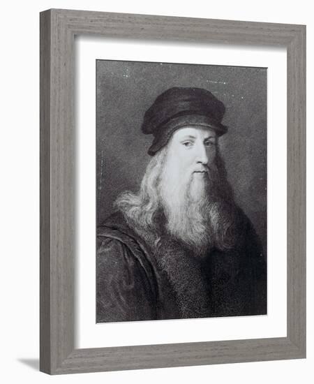 Leonardo Da Vinci, Engraved by Raphael Morghen, 1817-Leonardo da Vinci-Framed Giclee Print