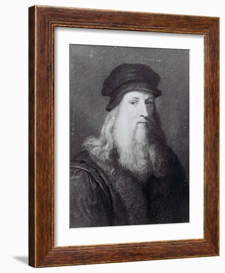 Leonardo Da Vinci, Engraved by Raphael Morghen, 1817-Leonardo da Vinci-Framed Giclee Print