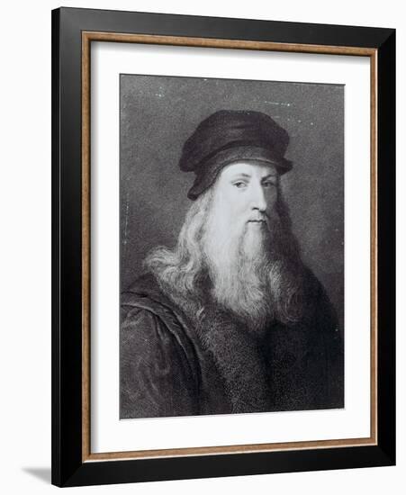 Leonardo Da Vinci, Engraved by Raphael Morghen, 1817-Leonardo da Vinci-Framed Giclee Print