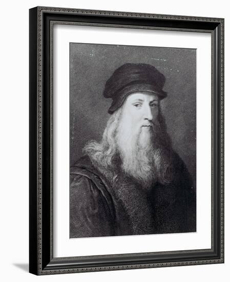 Leonardo Da Vinci, Engraved by Raphael Morghen, 1817-Leonardo da Vinci-Framed Giclee Print