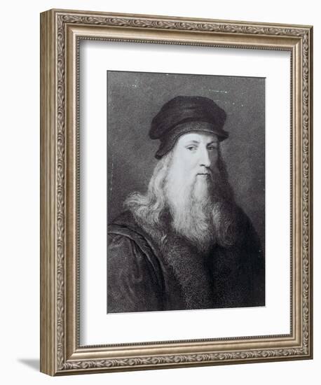 Leonardo Da Vinci, Engraved by Raphael Morghen, 1817-Leonardo da Vinci-Framed Giclee Print