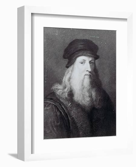 Leonardo Da Vinci, Engraved by Raphael Morghen, 1817-Leonardo da Vinci-Framed Giclee Print