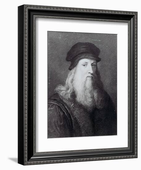 Leonardo Da Vinci, Engraved by Raphael Morghen, 1817-Leonardo da Vinci-Framed Giclee Print