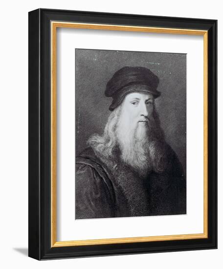 Leonardo Da Vinci, Engraved by Raphael Morghen, 1817-Leonardo da Vinci-Framed Giclee Print