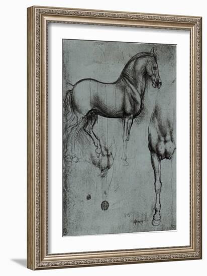 Leonardo da Vinci (Horse trials) Plastic Sign-Leonardo da Vinci-Framed Art Print