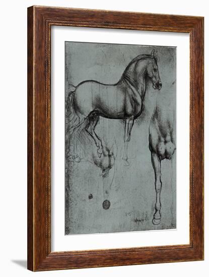 Leonardo da Vinci (Horse trials) Plastic Sign-Leonardo da Vinci-Framed Art Print