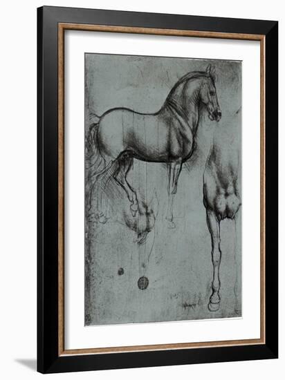 Leonardo da Vinci (Horse trials) Plastic Sign-Leonardo da Vinci-Framed Art Print