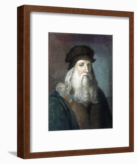 Leonardo Da Vinci-Leonardo da Vinci-Framed Premium Giclee Print