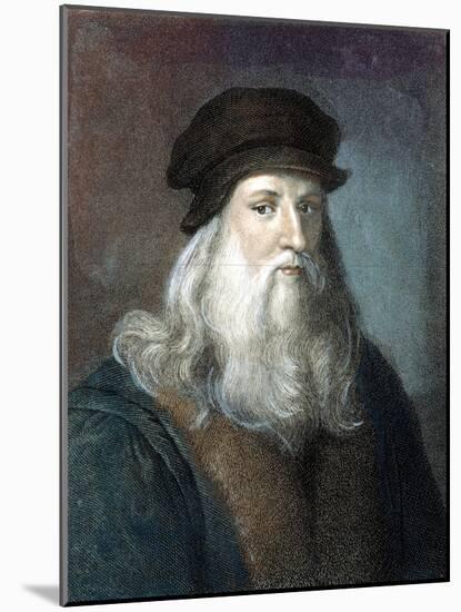 Leonardo Da Vinci-Leonardo da Vinci-Mounted Giclee Print