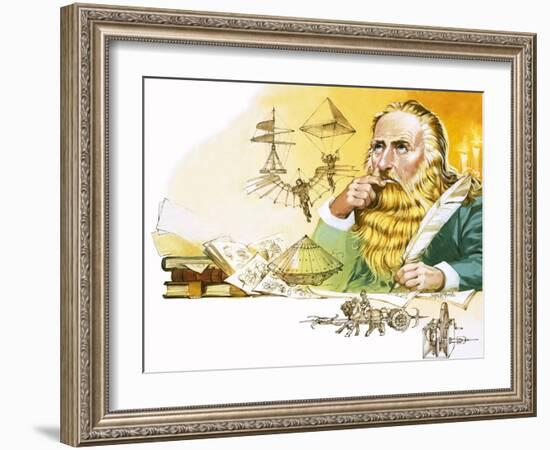 Leonardo Da Vinci-Mcbride-Framed Giclee Print